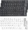 5 Stück Tastaturaufkleber Araber, für Standard Tastatur,AraberErsatz Aufkleber mit Weißen Buchstaben Laptop Tastatur,3 Schwarz 2 Weiß