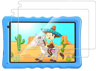 (2 Packs) Tempered Glass Screen Protector for BYYBUO A70W 10 inch Kid-Proof Children Tablet - Scratch Resistant，Anti-Fingerprint，Thin，High-definition