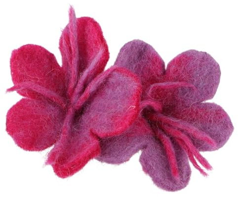 Haargummi `Filzblume`, handgefilzte Blüte, Haaraccessoire, flieder/pink | Handgefertigte Filzblüten, Durchmesser 8 cm, harmonische Farben, idealer Haarschmuck für alle Gelegenheiten.