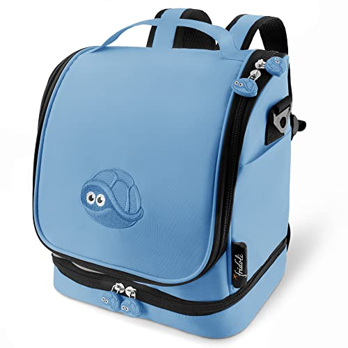 fridoli | Toniebox Tasche Rucksack | rot | Akku Aufladen in der Tasche | bis zu 20 Toniefiguren | Das gesamte Zubehör aufgeräumt | Tonie Tasche (blau)