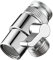 Tecmolog Brass Diverter Valve for Kitchen Sink Faucet or Bathroom, 3 Way Sink Faucet Splitter, Chrome Faucet Replacement Part, SBA021