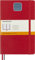 Moleskine - Klassisches Notizbuch, Linierte Seiten, Softcover und elastischer Verschluss, Größe 13 x 21 cm, Farbe Scharlachrot, 400 Seiten