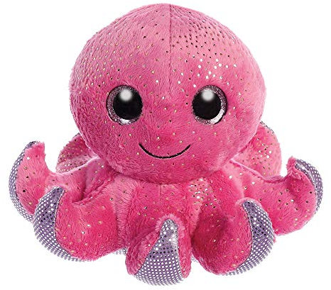 Aurora Octopus, 61315, Sparkle Tales, Seastar Oktopus, 13cm, Plüschtier, pink