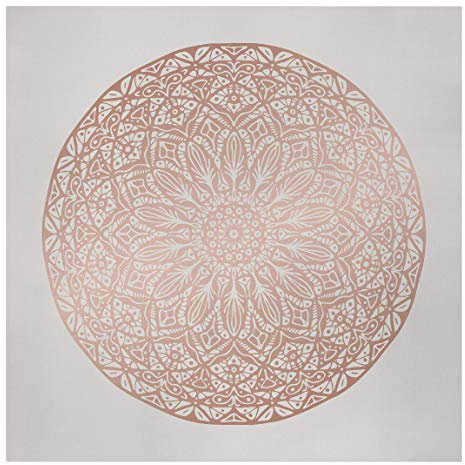 Bilderwelten Leinwandbild Mandala Ornament in Kupfergold Quadrat 1:1 80 x 80cm Canvas