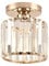 ZYDTRIP Small Crystal Ceiling Light, Gold Crystal Chandelier Modern LED Ceiling Light Pendant Fixture Lighting for Bedroom Kitchen Hallway Entrance Balcony