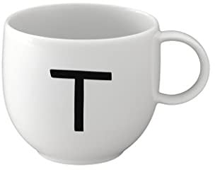 like. by Villeroy & Boch - Letters Mug T, 380ml, Premium Porcelain, White