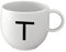 like. by Villeroy & Boch - Letters Mug T, 380ml, Premium Porcelain, White