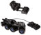 Hanlong Taktische Jagd-Attrappe Nachtsichtbrille GPNVG 18 & Kunststoff L4G24 NVG-Halterung für Airsoft (schwarz), Einheitsgröße