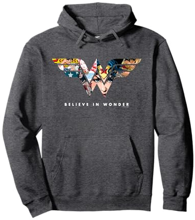 Wonder Woman 80th Believe in Wonder WW Logo Pullover Hoodie