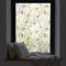 dktie Dekorfolie Glasmalerei Fensterfolie Selbsthaftend Milchglasfolie Statisch Haftend Vogel Fensteraufkleber Anti-UV Folie für Schlafzimmer, Badezimmer, Kinderzimmer, Raumdekor (Weiß, 44.5 x 200 cm)