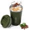 Artlive Coffee Cup, Travel Mug 380ml Reusable,Insulated & Double Wall Reusable Travel Cup - Thermal Stainless Steel Eco-Friendly with Screw Lid - Hot & Cold Coffee Mug (Green, 380 ml)
