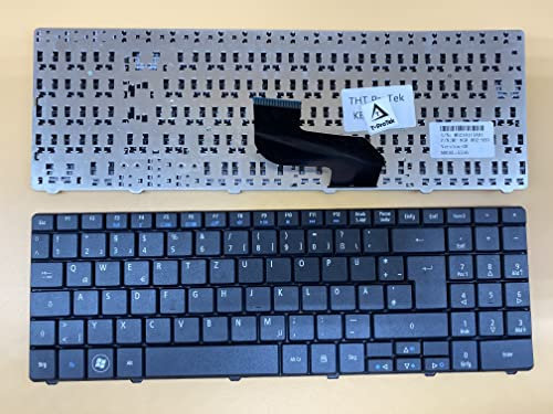 T-ProTek Tastiera tedesca nera compatibile per Acer Aspire 5732Z-454G32Mnbs