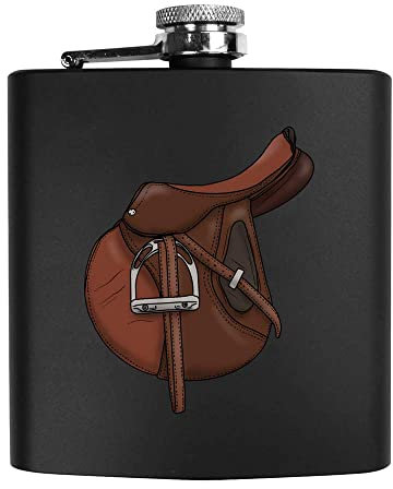 6oz (170ml) 'Horse Saddle' Pocket Hip Flask (HP00019779)