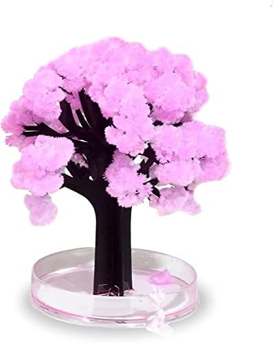 Mad Monkey Árbol Mágico Sakura, Árbol Artificial en Flor de Cerezo, Árbol Artificial 13,50 cm Rosa, Decoración Estética para Salón, Decoración Japonesa Original, Regalo Ideal para San Valentín
