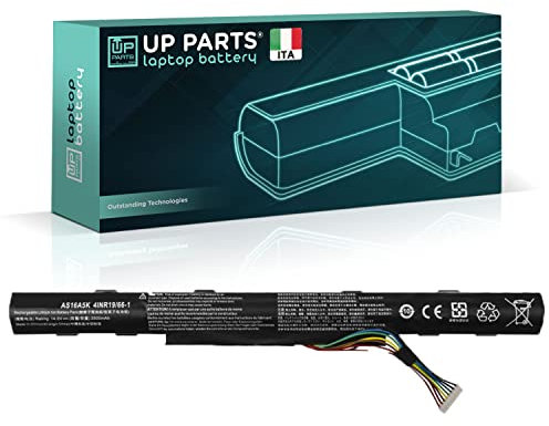 UP PARTS Batterie compatible avec Acer AS16A5K AS16A7K AS16A8K (14,8V 2600mAh 38Wh) pour ordinateur portable Aspire E15 E5-475, E5-475G, E5-523, E5-523G, E5-553G, E5-575, E5-774, E5, E5, E5, E5, E5-74
