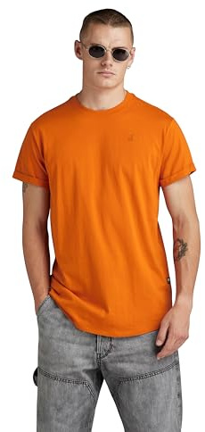 G-Star Men's Lash Jersey T-shirt, Orange (orange D16396-B353-1018), XS