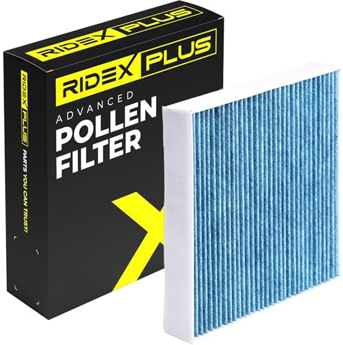 RIDEX PLUS 424I0505P Innenraumfilter Pollenfilter Aktivkohlefilter Höhe: 34 Breite: 219 Länge: 278 Kompatibel mit VW Transporter T5 Bus 7HB, 7HJ, 7EB, 7EJ, 7EF, 7EG, 7HF, 7EC Touareg 7LA, 7L6, 7L7