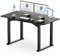 FLEXISPOT 4 Legs Dual Motors Electric Standing Desk 140 * 70cm Height Adjustable Sit Stand Home Office Workstation with Memory Smart Panel, Splice Board, Black
