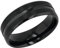 Amor Ring Edelstahl Herren Ringe, Schwarz, Kommt in Schmuck Geschenk Box, 2037293