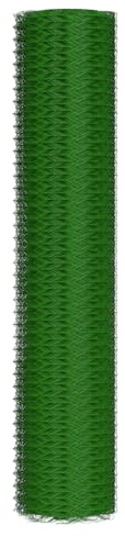 BRIEFNESS Rouleau de grillage revêtu de PVC pour clôture de jardin de lapin avec trou de maille de 25 mm x 25 mm, 1 m x 25 m