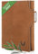 MAGATI Slim Wallet mit Münzfach, RFID-Schutz - Mini Geldbörse Herren & Damen klein - il Santo Kartenetui - Kartenhalter Einkaufswagenchip-Fach Portemonnaie klein, Vintage Braun