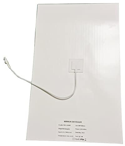 Haveratio Schutzfolie für Badezimmer, Dusche, Anti-Beschlag-Fenster, elektronische Heizfolie, 110 V, rund, quadratisch, Anti-Beschlag-Folie für Zuhause