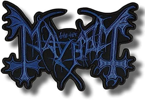 Mayhem Patch Aufnäher – Abzeichen zum Aufnähen oder Aufbügeln – trendiges Modeaccessoire – einzigartiges dekoratives Logo für Jacken, Jeans und Taschen – Vintage – Bekleidung