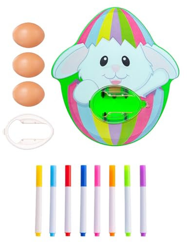 Ostereier Maschine - Ostereier-Dekorationsset, Kaninchen Osterei Dekorations, Osterei Dekorieren Maschine, -Partygeschenke, Osterkorbfüller, Spin-Eier-Dekorationsset
