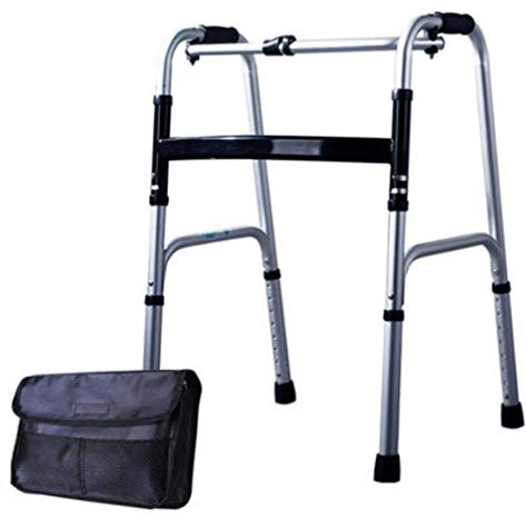 Faltbarer Rollator Klappbarer Leichter Aluminium Gehgestell ohne Räder - Verstellbare Höhe, Mobilitätshilfen, Rollator Walker