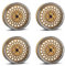 4x Borbet Felgen B 7x17 ET25 4x100 gold rim polished kompatibel mit Kia Rio
