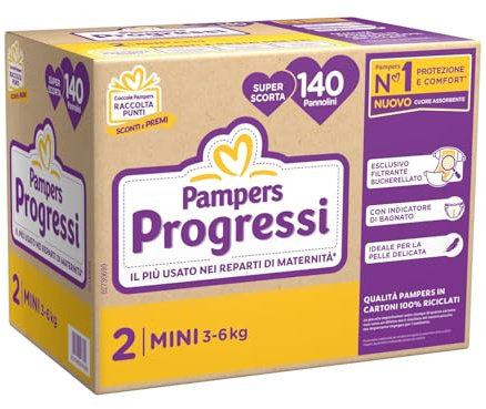 Pampers Progressi Pentapack Größe 2^ Mini - 140 Windeln
