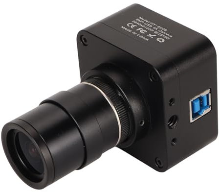 KIMISS 4K 8MP 2160P 25fps Hochgeschwindigkeits-USB-Webcam mit 2,8–12 Mm Manuellem Zoomobjektiv, 1/1,8 Zoll Farb-CMOS-Sensor, USB 2.0-PC-Kamera für Live-Streaming, VR-Kameras, Mac,