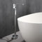BiaoTeng Robinet pour Baignoire Ilot Mitigeur de Baignoire Ilot Monocommande Chaud et Froid Connexion G1/2 Robinet Baignoire Ilot Sol Chrome