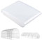 Outsunny lámina para invernadero 7x8 m lámina impermeable para jardín con protección UV, lámina de plástico extra gruesa resistente al desgarro, lona de cubierta para túnel de lámina para invernadero,