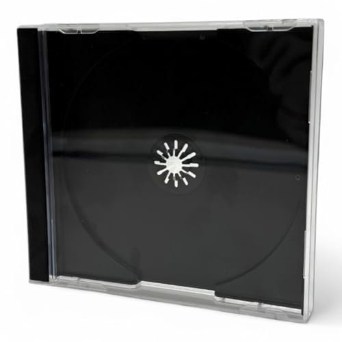 PS1 Compatible Jewel Cases Replacement PAL Size UK Made Game Protection Disc Storage Retro Gaming Collection Organiser (10 Pack)