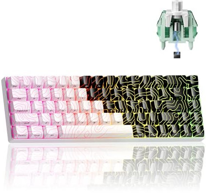 x XVX HE68 Pro Rapid Trigger Keyboard 60% Percent,Hall Effect Keyboard with Gateron Magnetic Jade Pro Switch,CNC Aluminum Frame Topographic Custom Mechanical Key Board for PC/Laptop/Xbox/PS4/PS5
