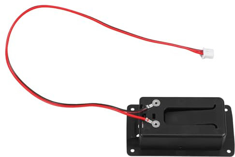 Toddmomy 9v Guitar Battery Holder Mit Aktive Pickup-kompartiment Pin-stecker Für Elektrische Gitarren Langlebiges Schwarzes Kunststoffgehäuse Kompatibel Mit Verschiedenen Modellen