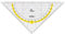 JOLLY Geometrie-Dreieck, 16 cm, transparent, mit Griff, Winkelskala, Hilfslinien, stabil, aus Kunststoff, für Schule, Zeichnen, Rechnen, Geometrieunterricht