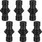 6 raccord tuyau d'arrosage 1/2 pouce, raccord male male tuyau arrosage pour prolongation, connecteurs en plastique robuste pour systèmes d'irrigation, raccords tuyaux arrosage