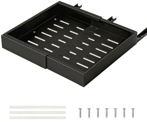 Ausziehbare Schubladen, Vielseitiger Teleskopschublade Küchen Organizer | Verstellbare Breite 32–52 cm, Tiefe: 42 cm