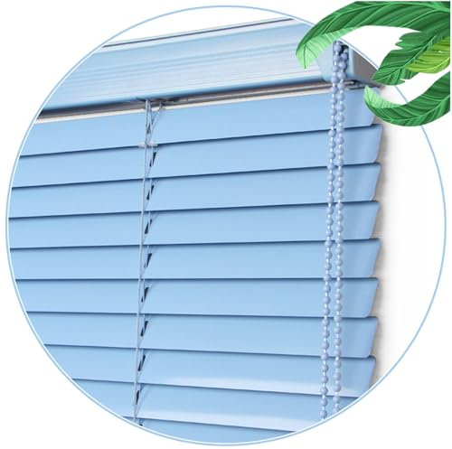 Sonakia Persiane Veneziane Orizzontali, Tende per Finestre in Alluminio, Tende Veneziane in Metallo da 50/75/90/130cm, Mini Persiane Filtraggio della Luce per Finestre,WxH-75x150cm/29.5 * 59in
