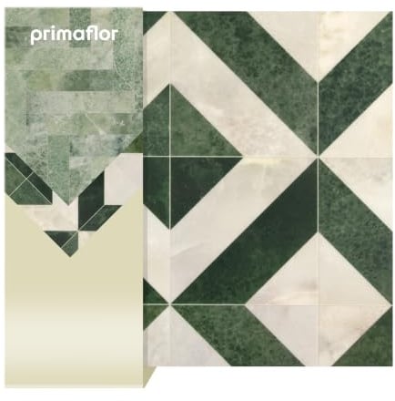 Primaflor PVC Boden Twilight | Grade | 200x250 cm | 2 m breite PVC-Meterware mit Fliesenoptik, Schaumrücken, R10 und Nutzungsklasse 41 für Wohn-, Büro- und Feuchträume