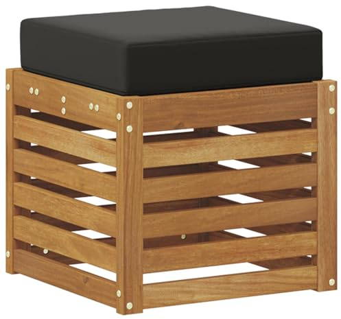 vidaXL Outdoor Hocker Bank Massivholz Akazie Natur