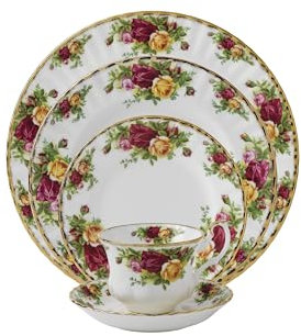Royal Albert 15210002 Old Country Roses 5-Piece Place Setting, Service for 1