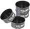 HIWARE Lot de 4 mini moules à charnière antiadhésifs de 10,2 cm pour mini cheesecakes, pizzas et quiches