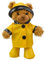 Gelbe Regenmantel mit Stiefeln und Hut - Teddy Outfit Kleidung für 20cm Teddybären u