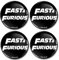 Biomar Labs® 4 x 55mm Aufkleber 3D Silikon Fast & Furious Für Radkappen Nabenkappen Radnabendeckel Rad-Aufkleber Nabendeckel A 3155 Z*