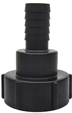 Raccordi per serbatoio IBC da 2,5 cm con anello di tenuta, connettore per rubinetto del serbatoio dell'acqua adatta per tubo da giardino con diametro interno di 25 mm, adattatore per valvola di