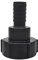 1 IBC Tank Fittings with Sealing Ring, Water Butt Tank Tap Connector Fit for 25MM Inside Diameter Hose Garden Hose Adapter Replacement Valve Parts (S60*6,Black)