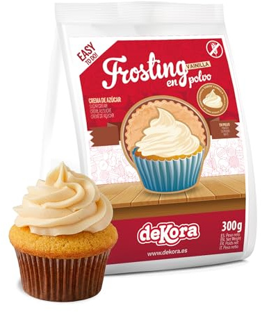 Dekora 230045 Frosting Pulver Vanillecreme für Die Dekoration von Torten, Kuchen oder Cupcakes